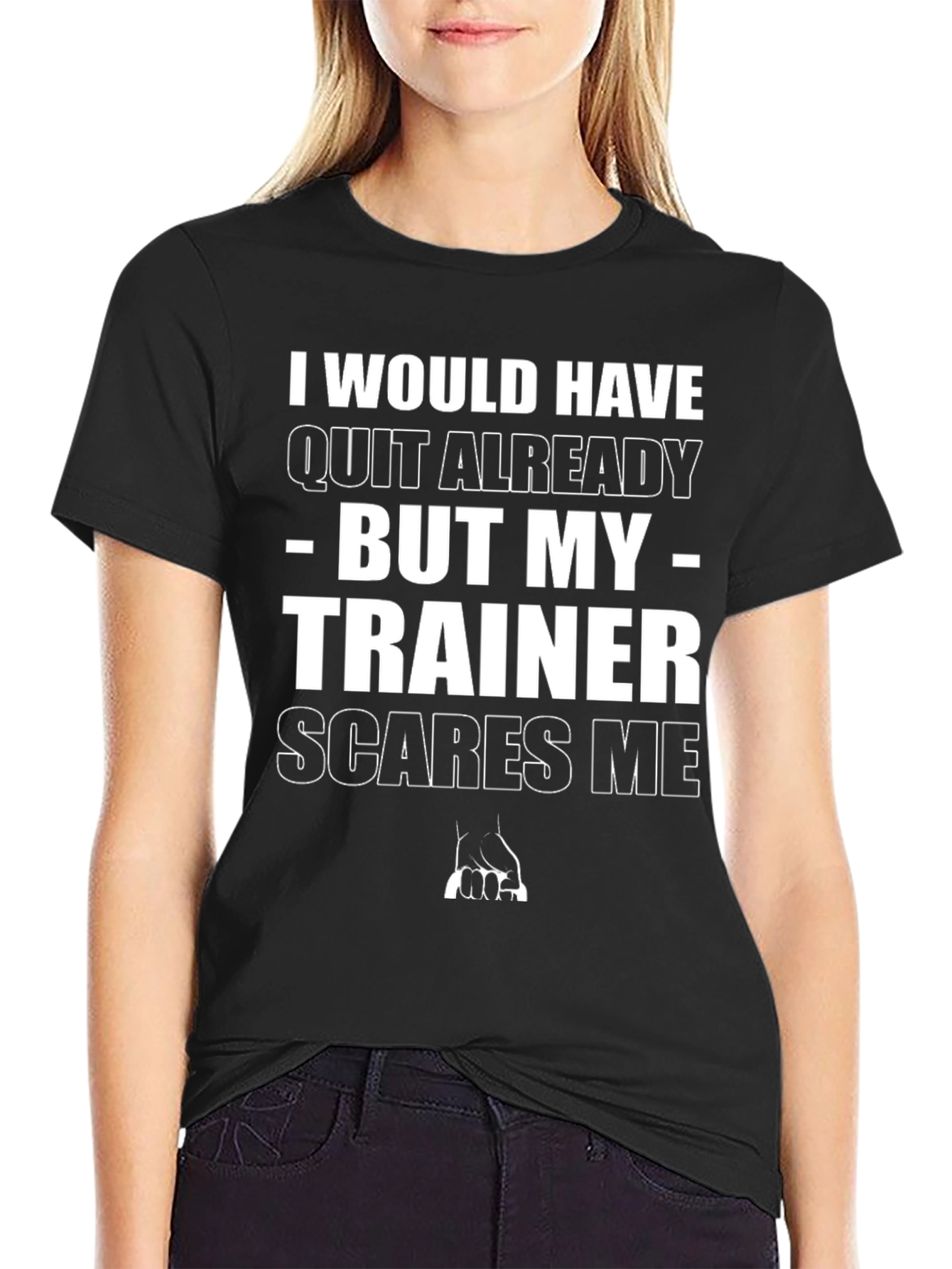 Trainer Scares Me Graphic T-Shirt - Workout Motivation
