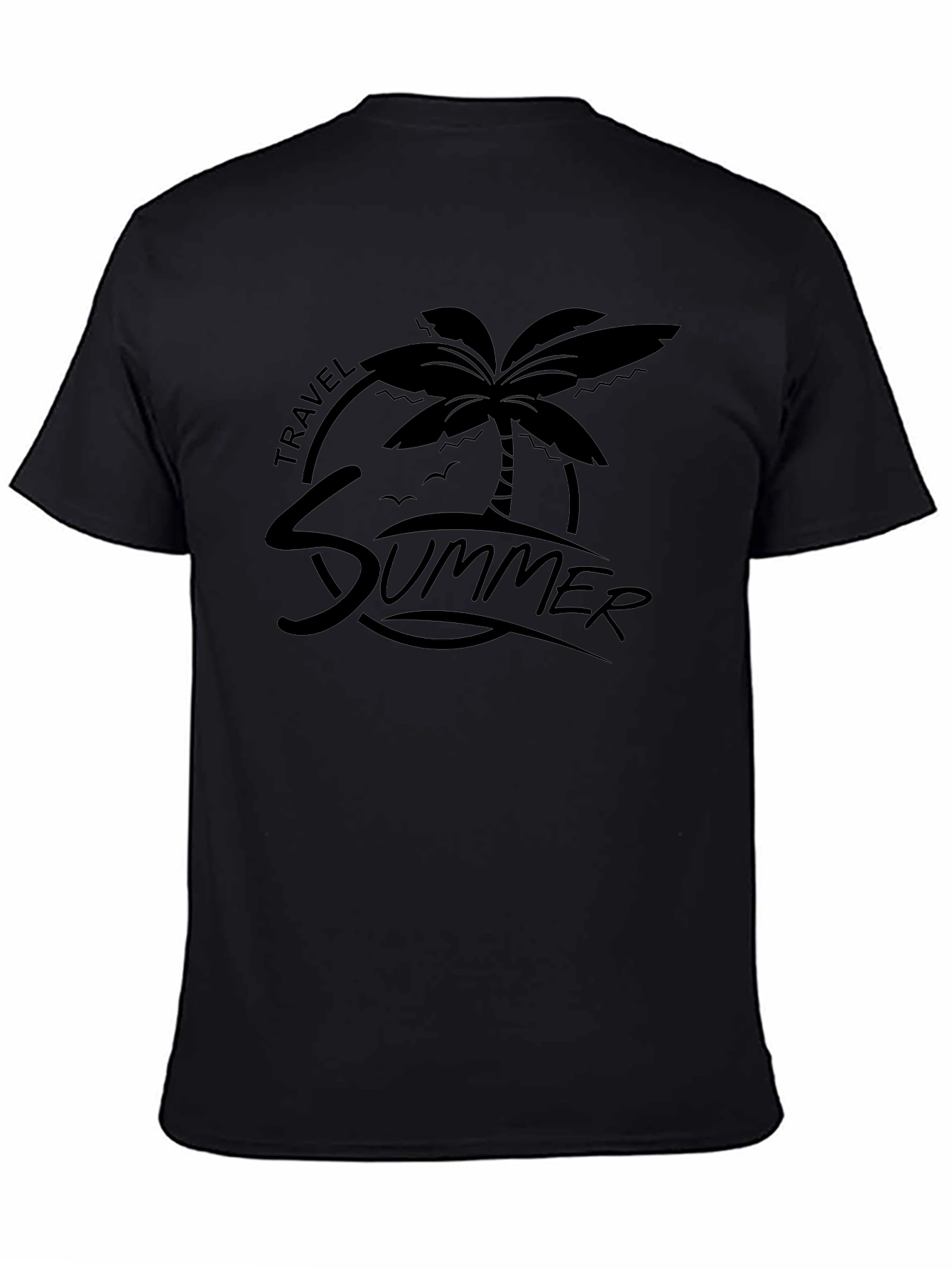 Summer Travel Palm Graphic Tee - Relaxed Fit