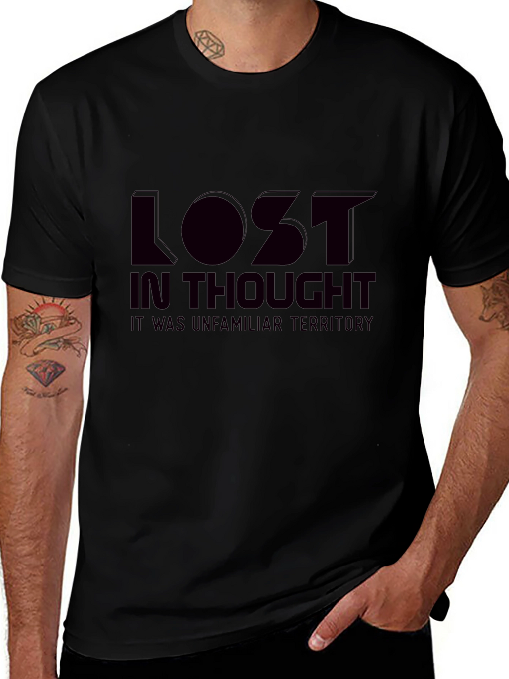 Lost in Thought Graphic T-Shirt