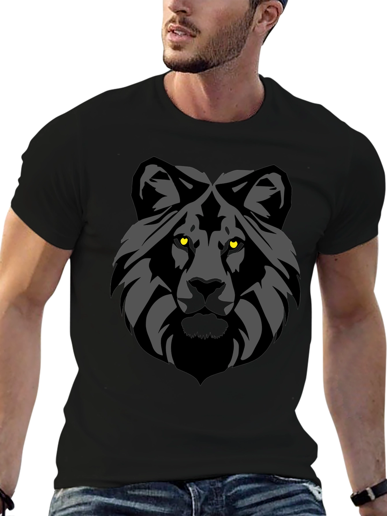 Black Tiger Graphic Tee - Stylish Mens T-Shirt