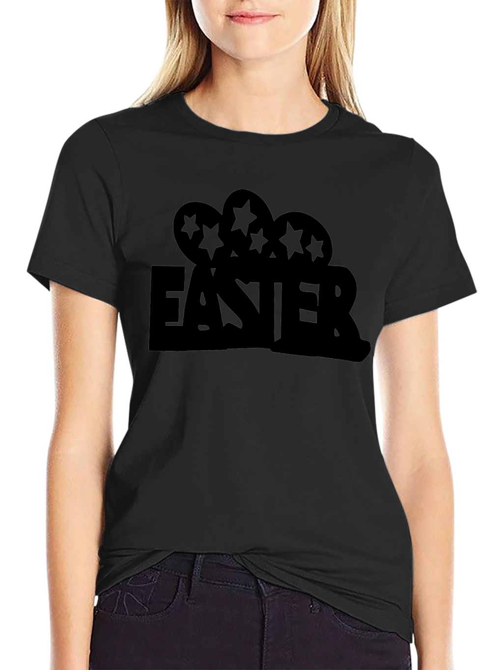 Easter Egg T-Shirt - Black Holiday Tee
