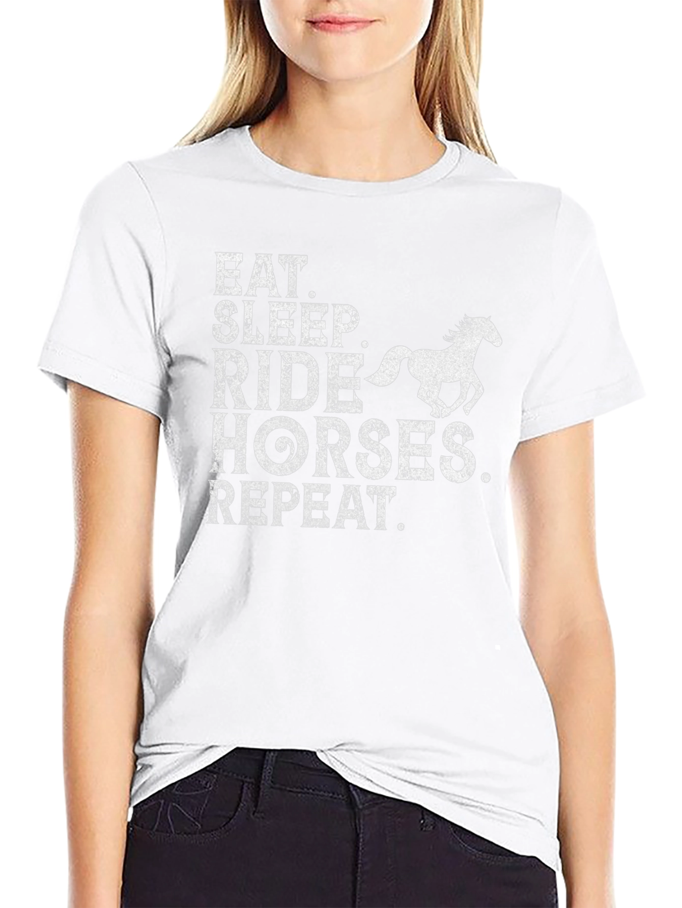 Eat Sleep Ride Horses Repeat T-Shirt
