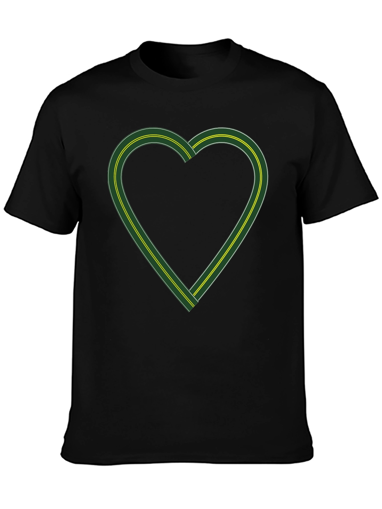 Heart Road Graphic Tee - Black Cotton Blend