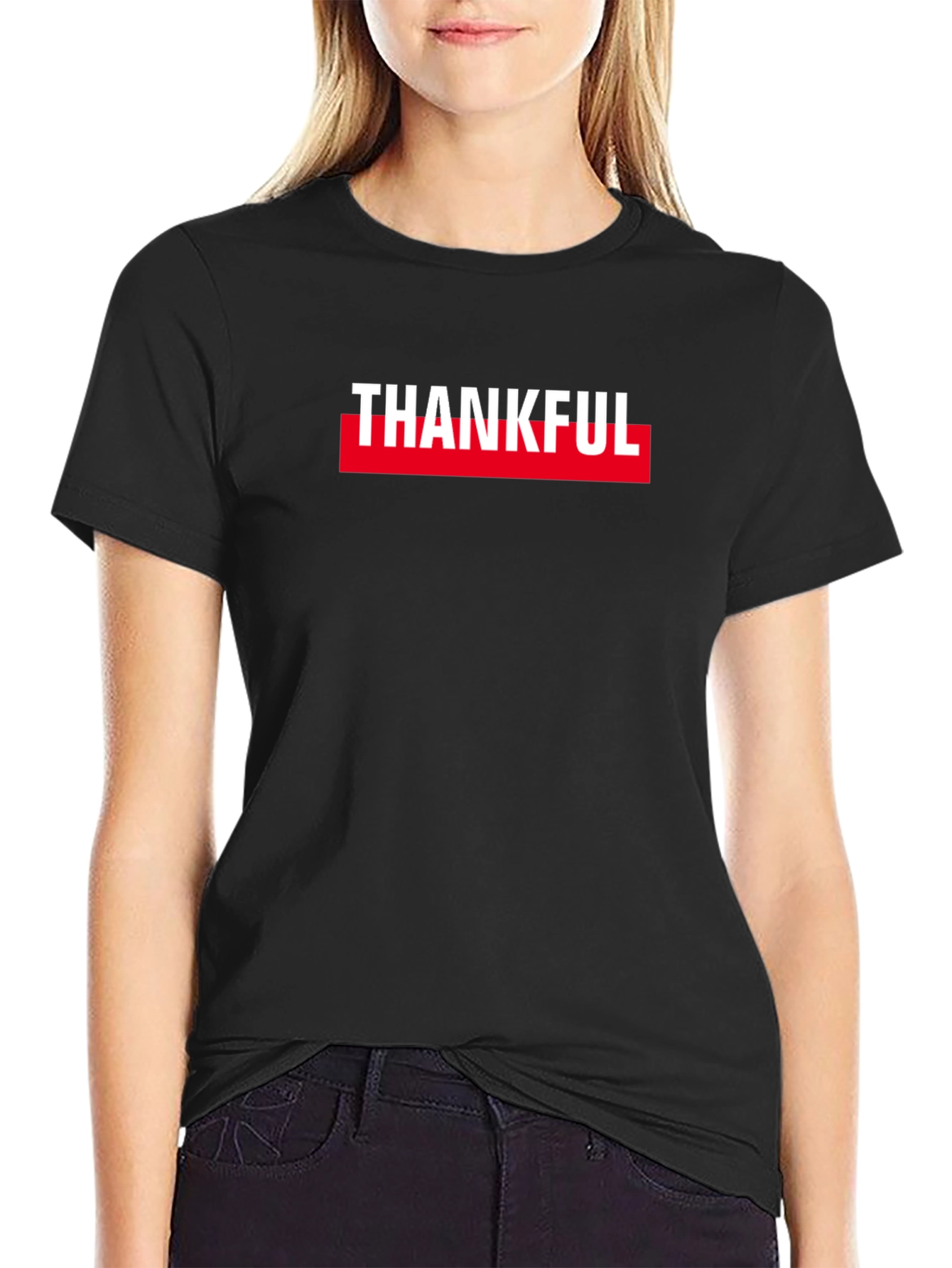 Thankful Graphic Tee - Black