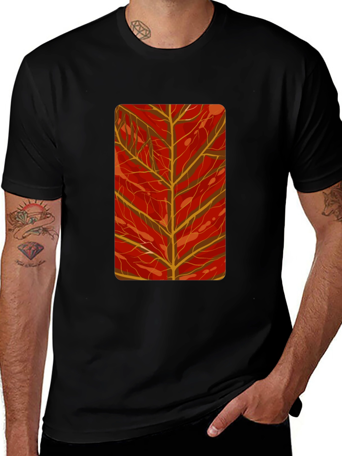 Autumn Leaf Graphic Tee - Stylish Comfort