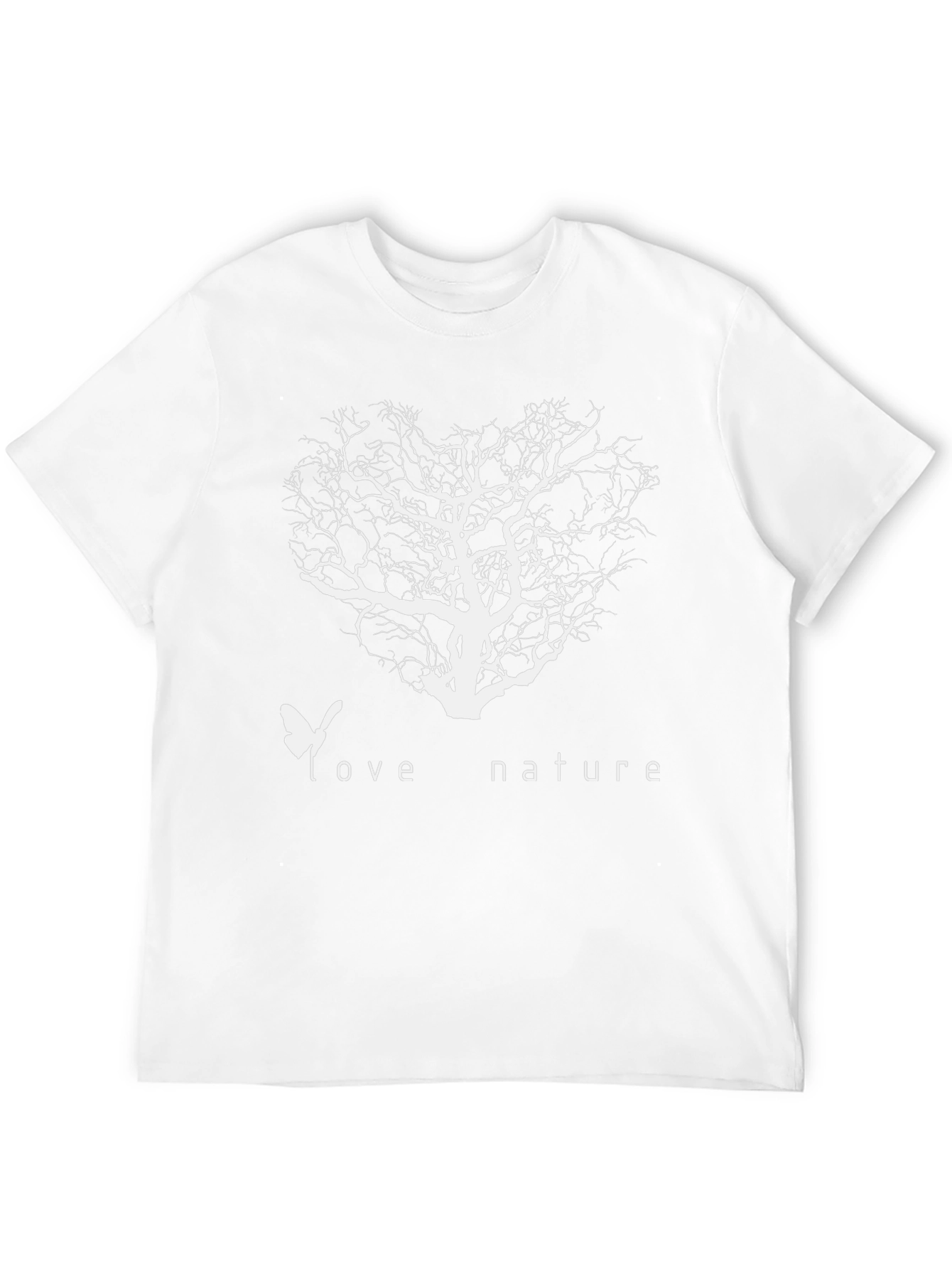 Love Nature Tree Graphic Black T-Shirt