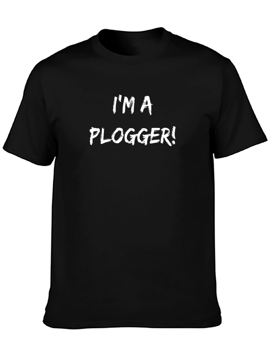 Im A Plogger! Graphic Tee - Black