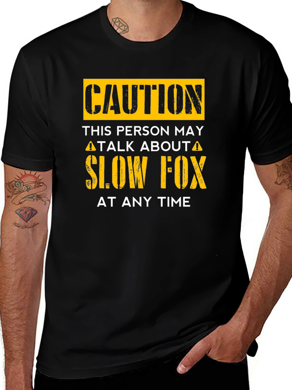 Caution Slow Fox T-Shirt