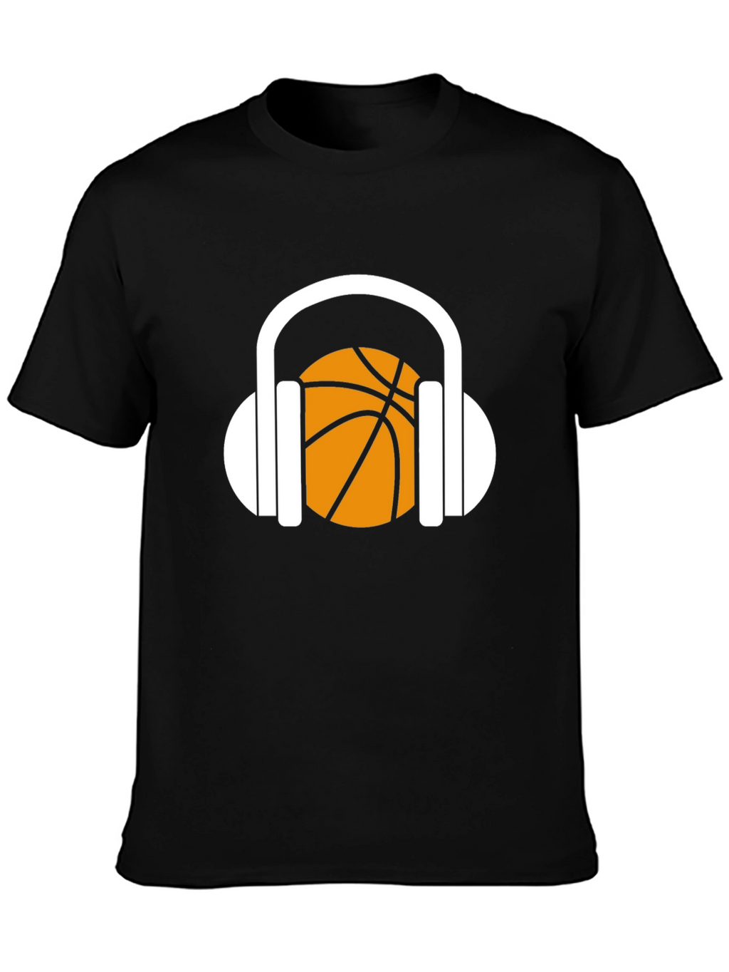 Basketball Headphones Graphic T-Shirt