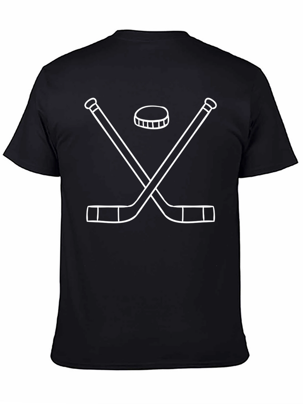 Hockey Sticks & Puck T-Shirt - Sporty Style
