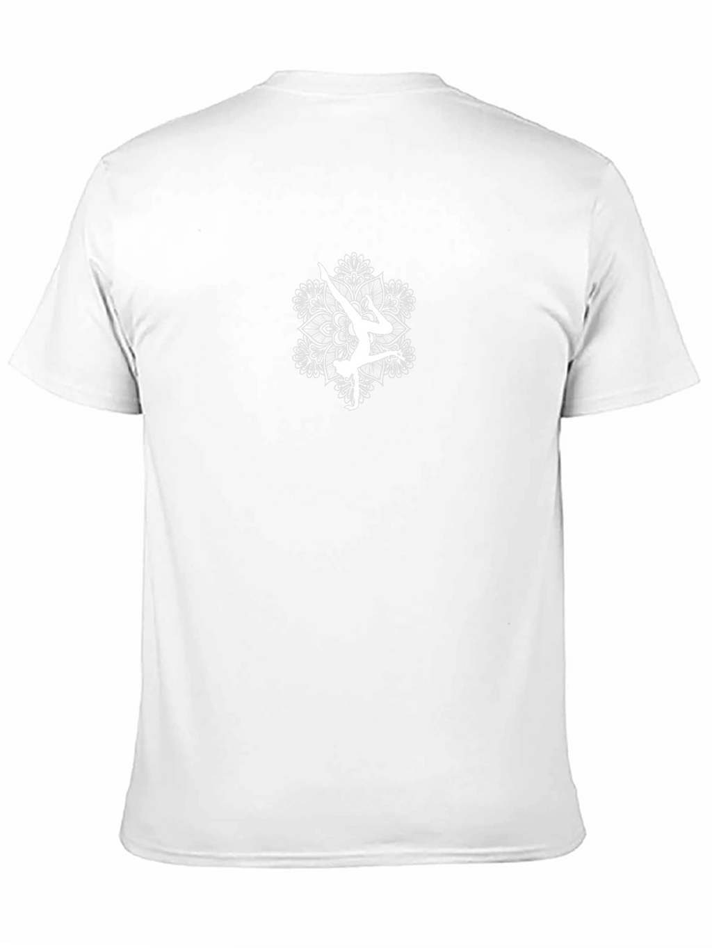 Yoga Mandala Graphic Tee - Black Cotton T-Shirt
