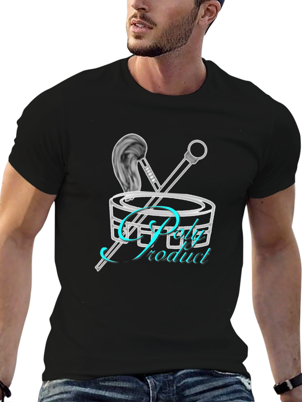 Trendy Drum Kit Graphic Tee - Music Lover T-Shirt