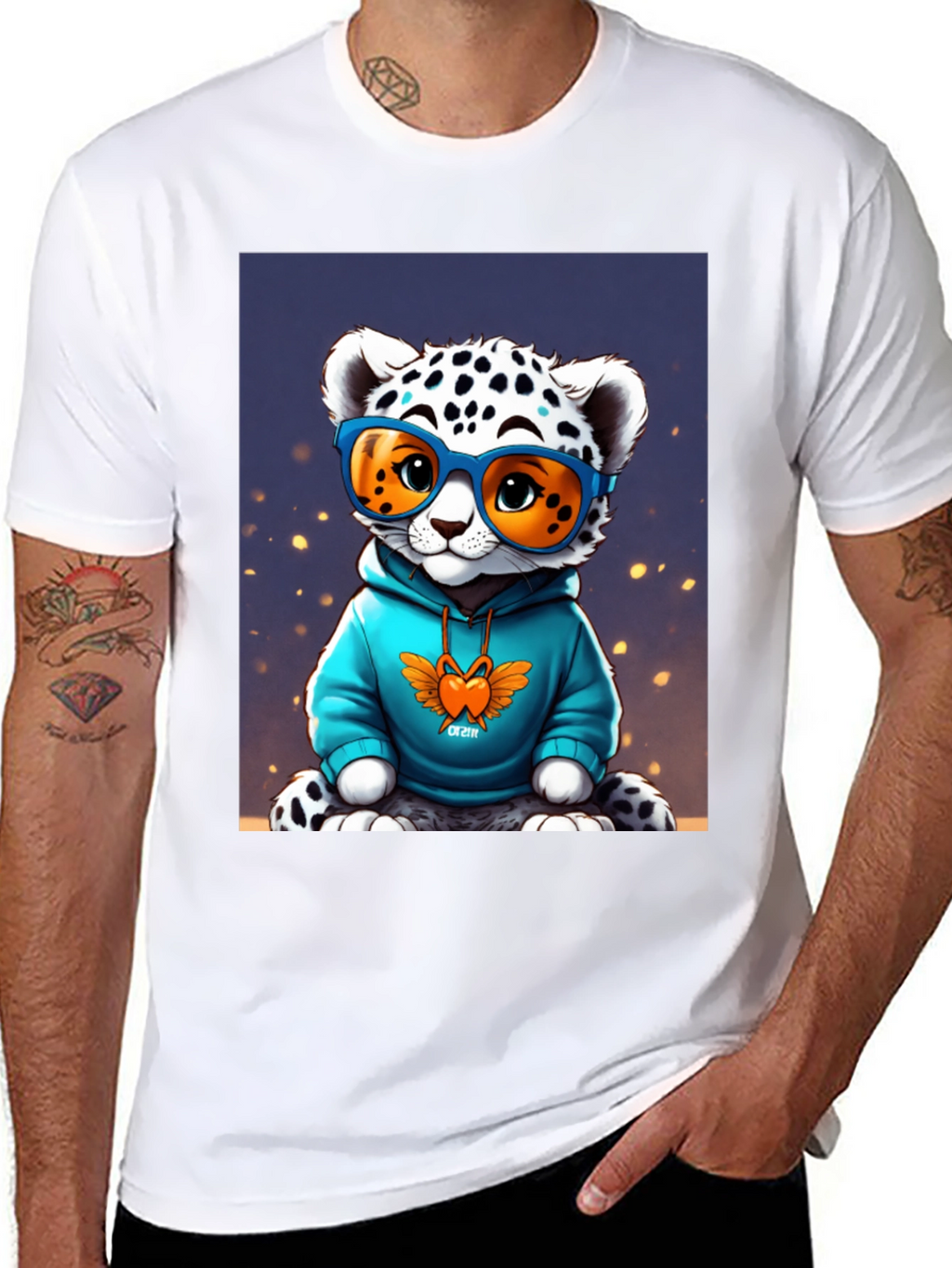 Cool Cat Tee - Funky Leopard Graphic T-Shirt
