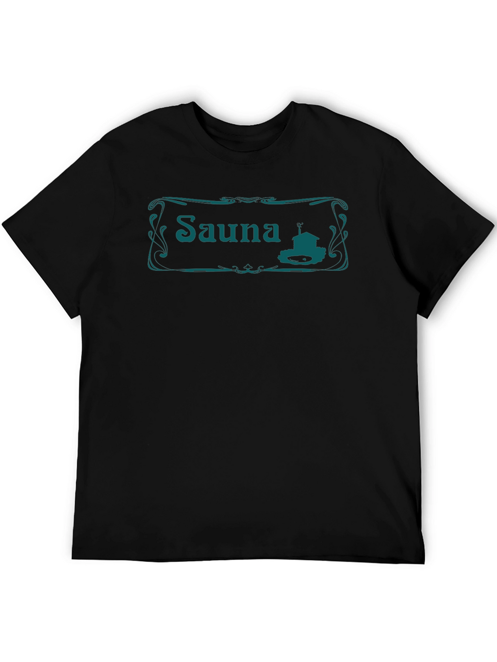 Sauna T-Shirt - Black Crew Neck Tee