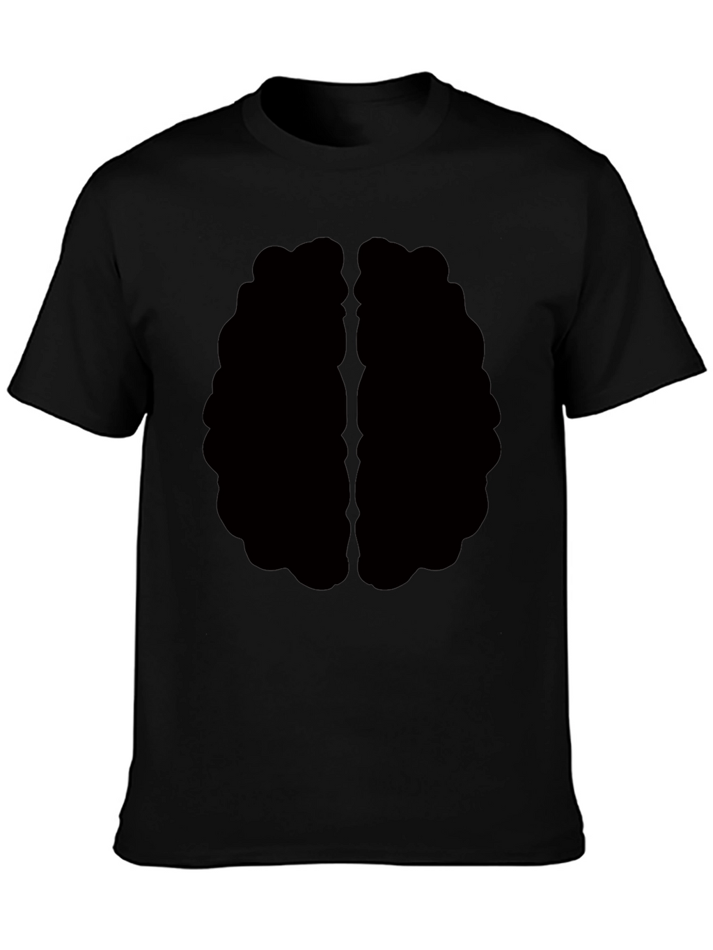 Brain Graphic Tee - Black Cotton T-Shirt