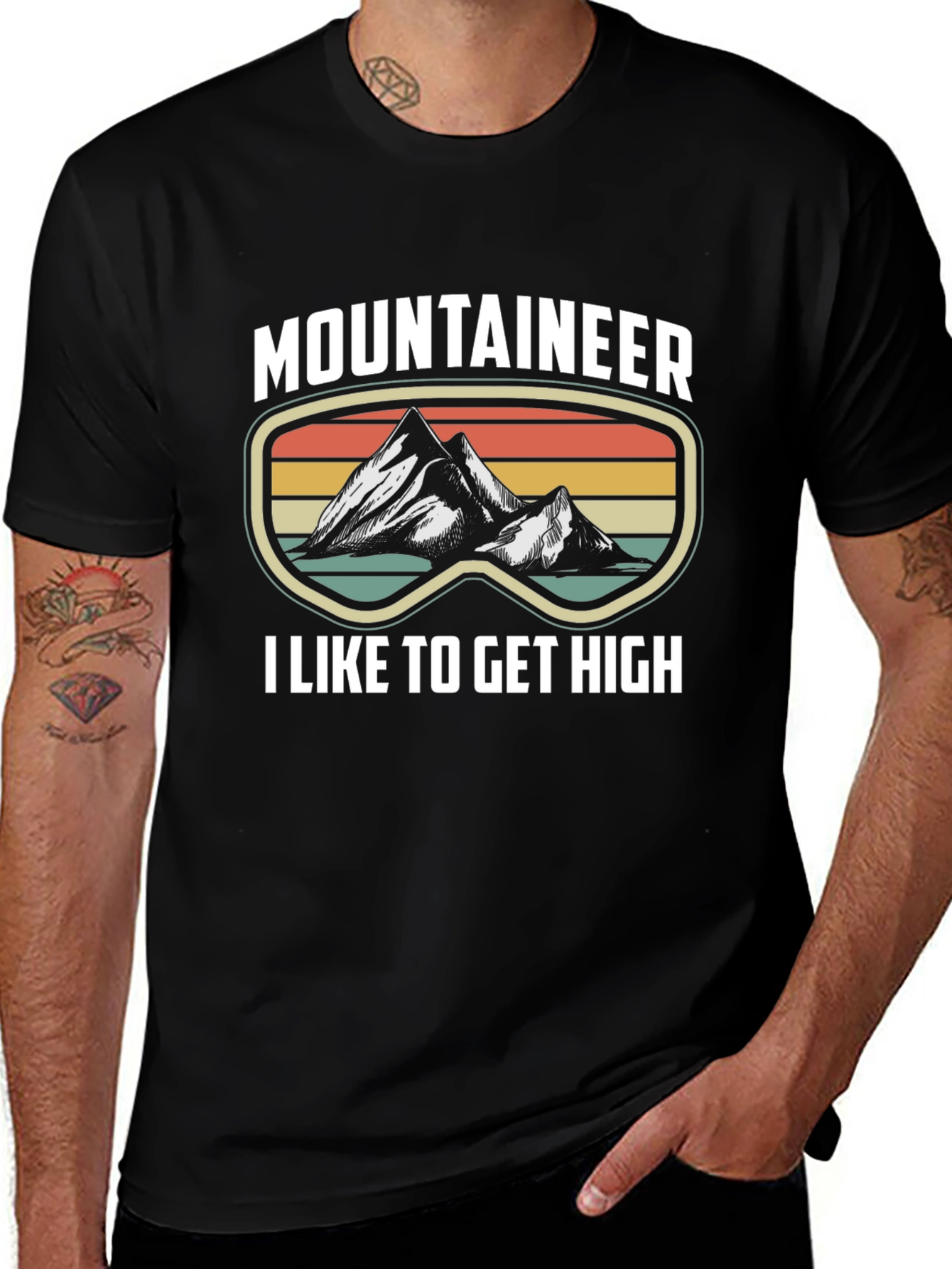 Mountaineer I Like to Get High Graphic Tee