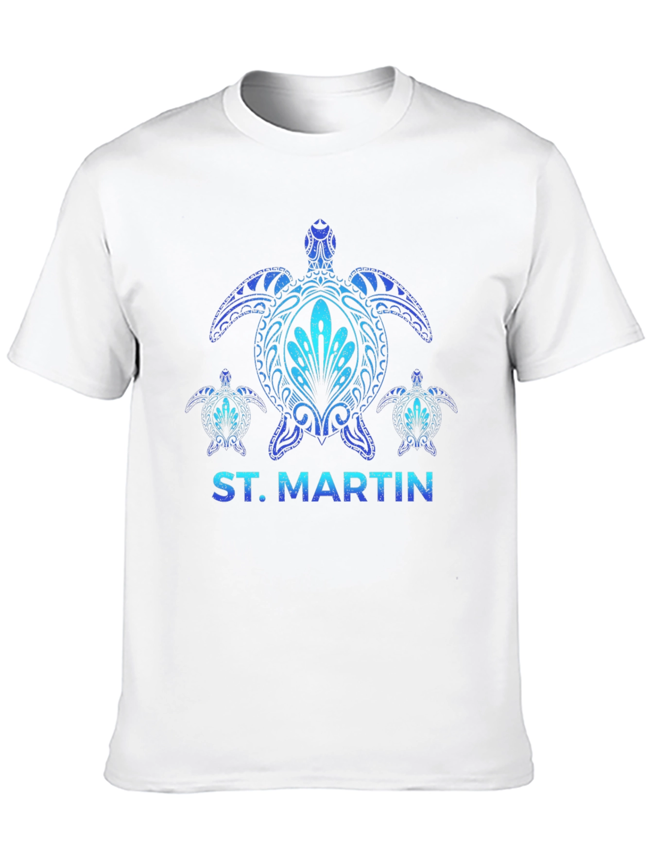 St. Martin Turtle Graphic Black T-Shirt