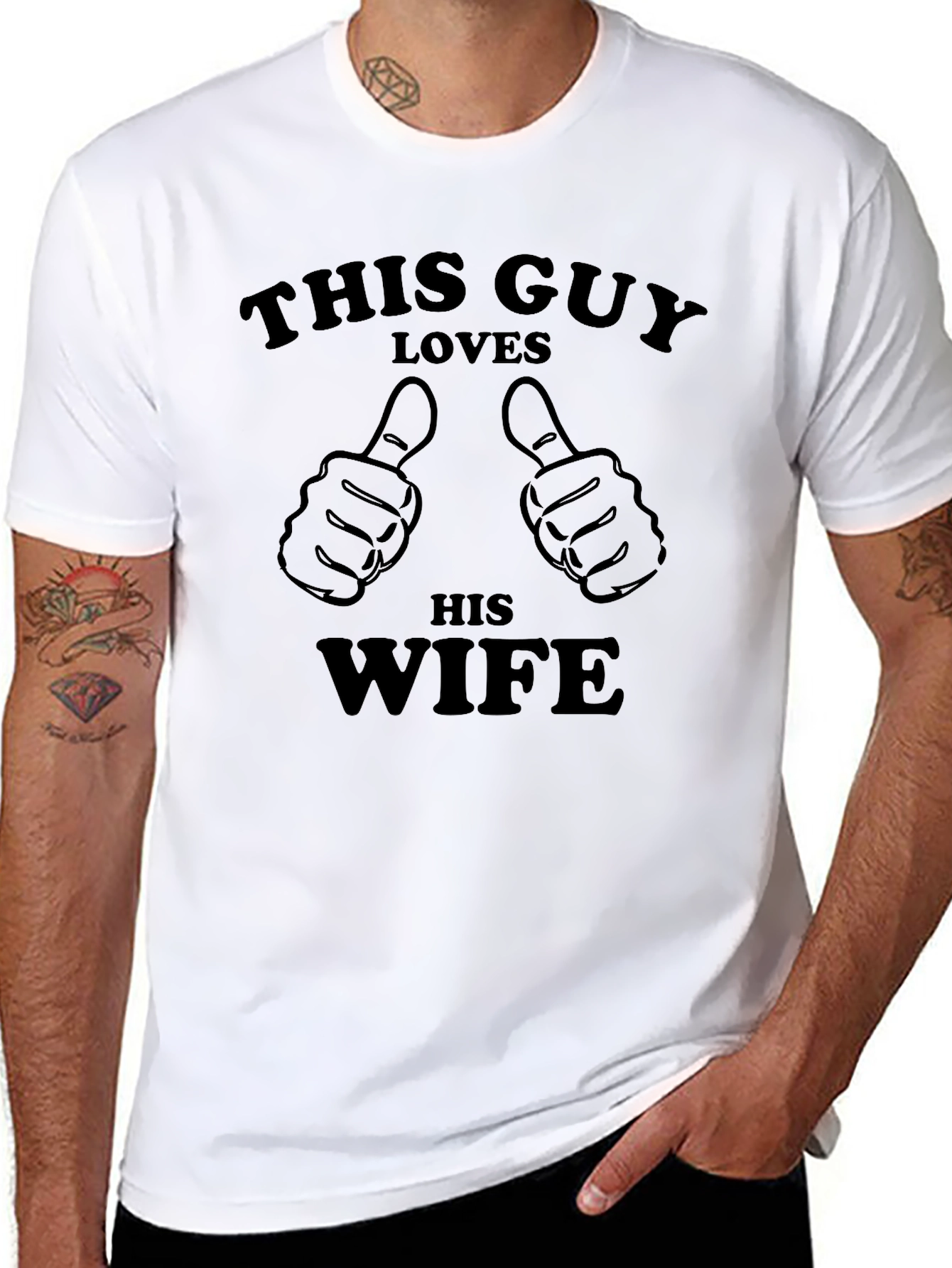 This Guy Loves His Wife Graphic T-Shirt