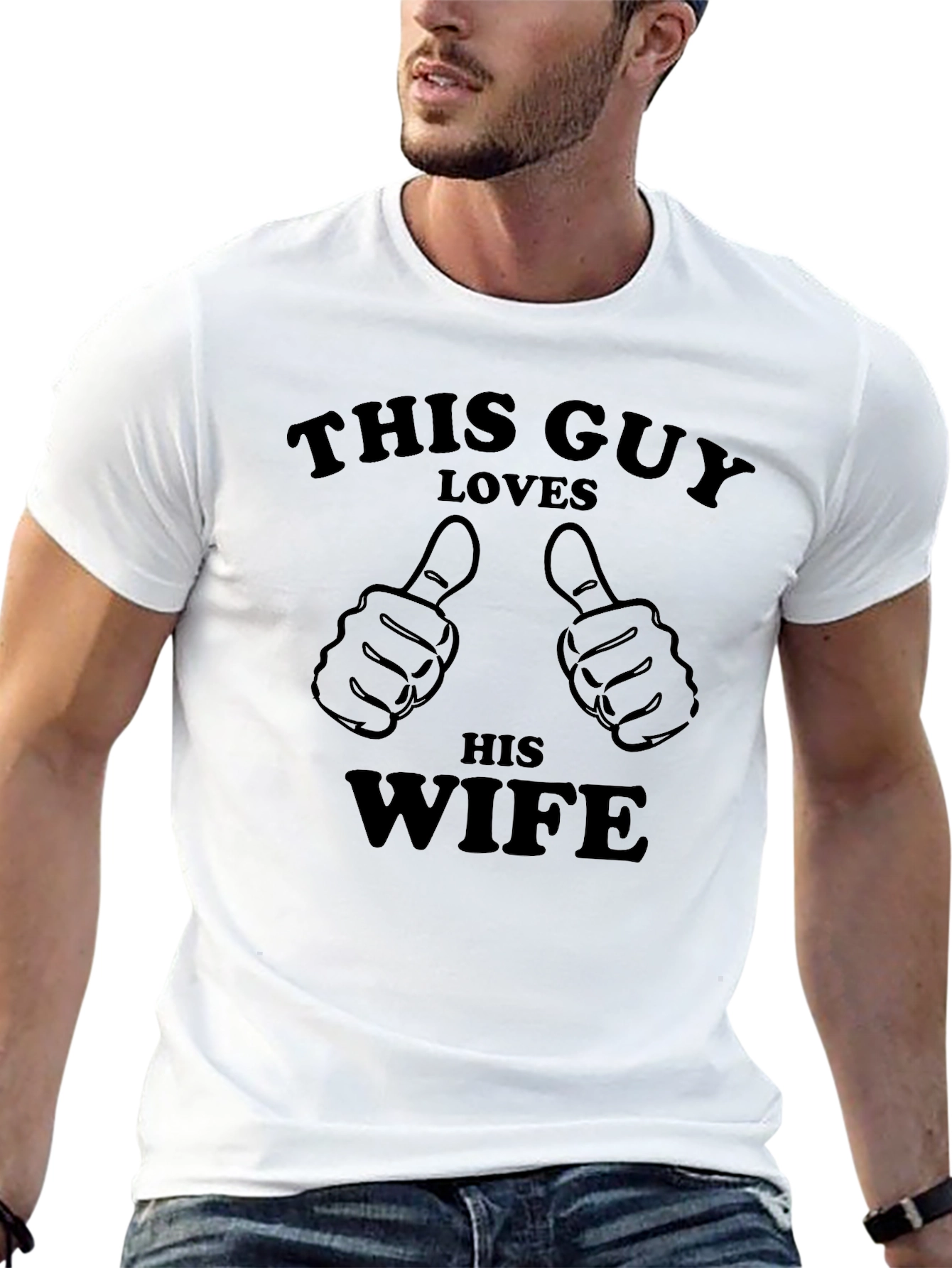 This Guy Loves His Wife Graphic T-Shirt