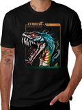 Serpent Graphic T-Shirt - Fierce Snake Design