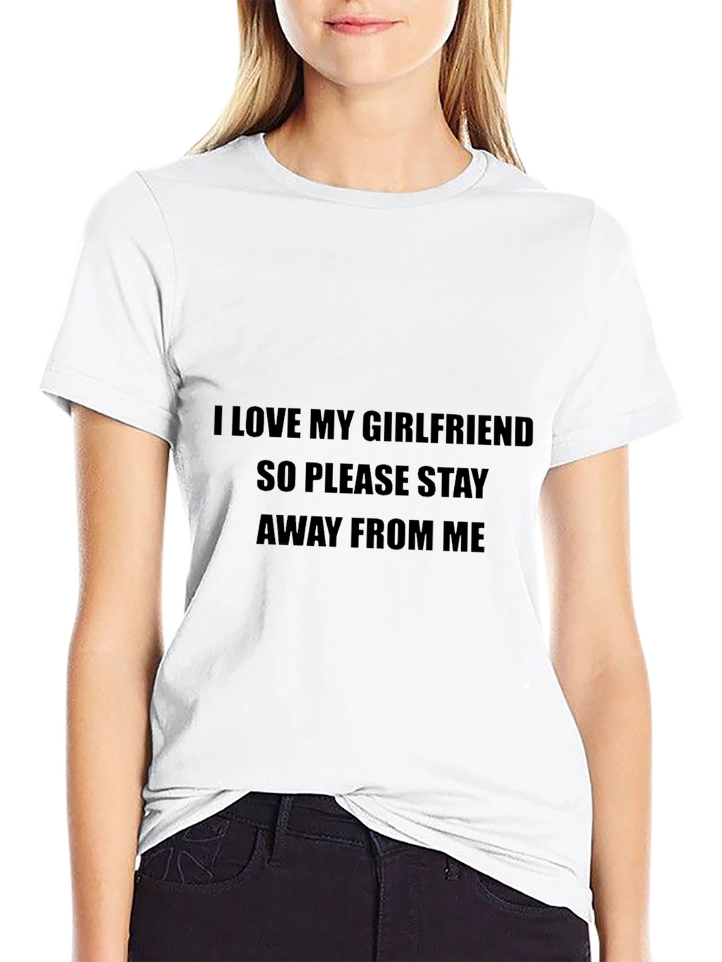 I Love My Girlfriend Novelty Graphic Tee