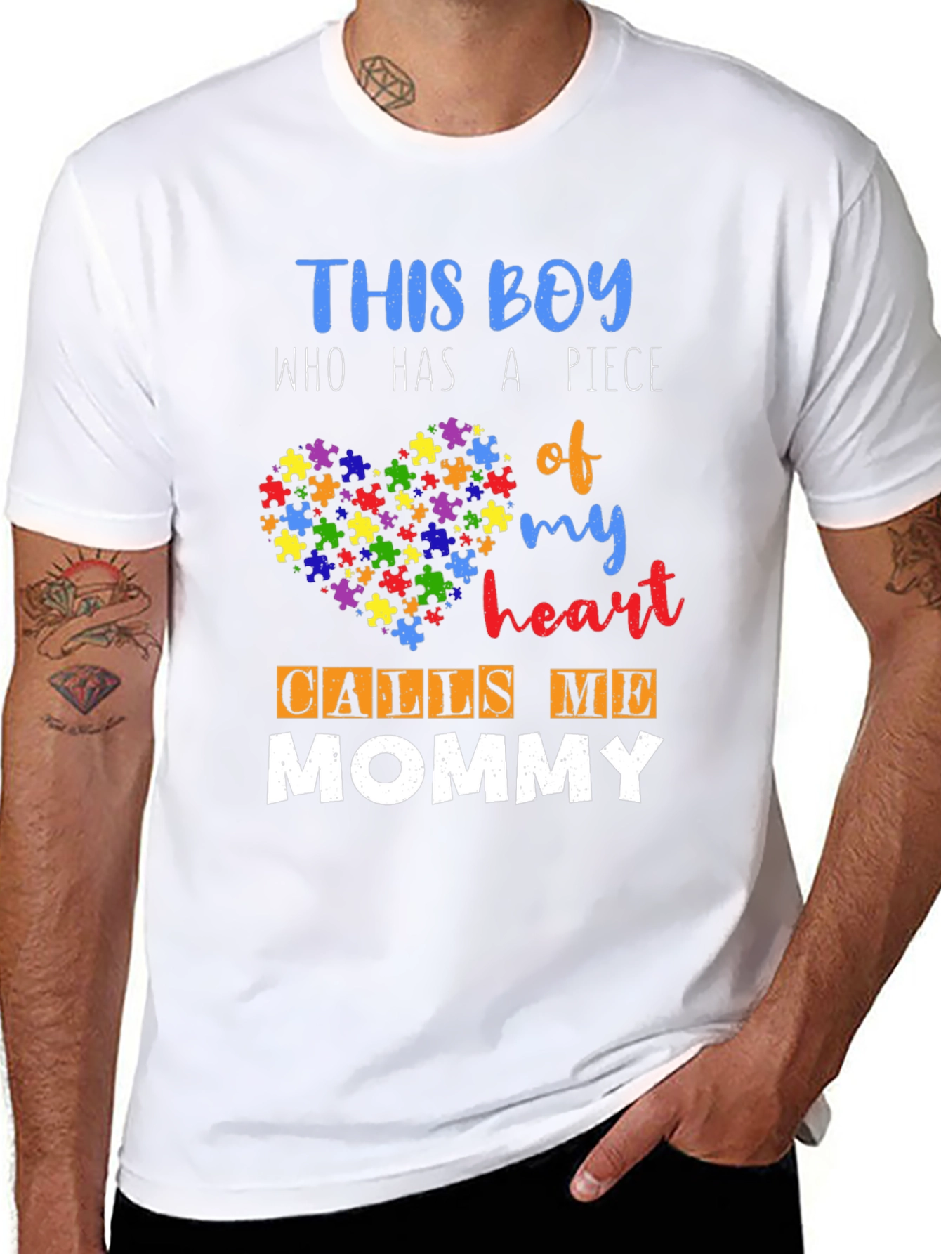 Autism Awareness T-Shirt: This Boy Calls Me Mommy