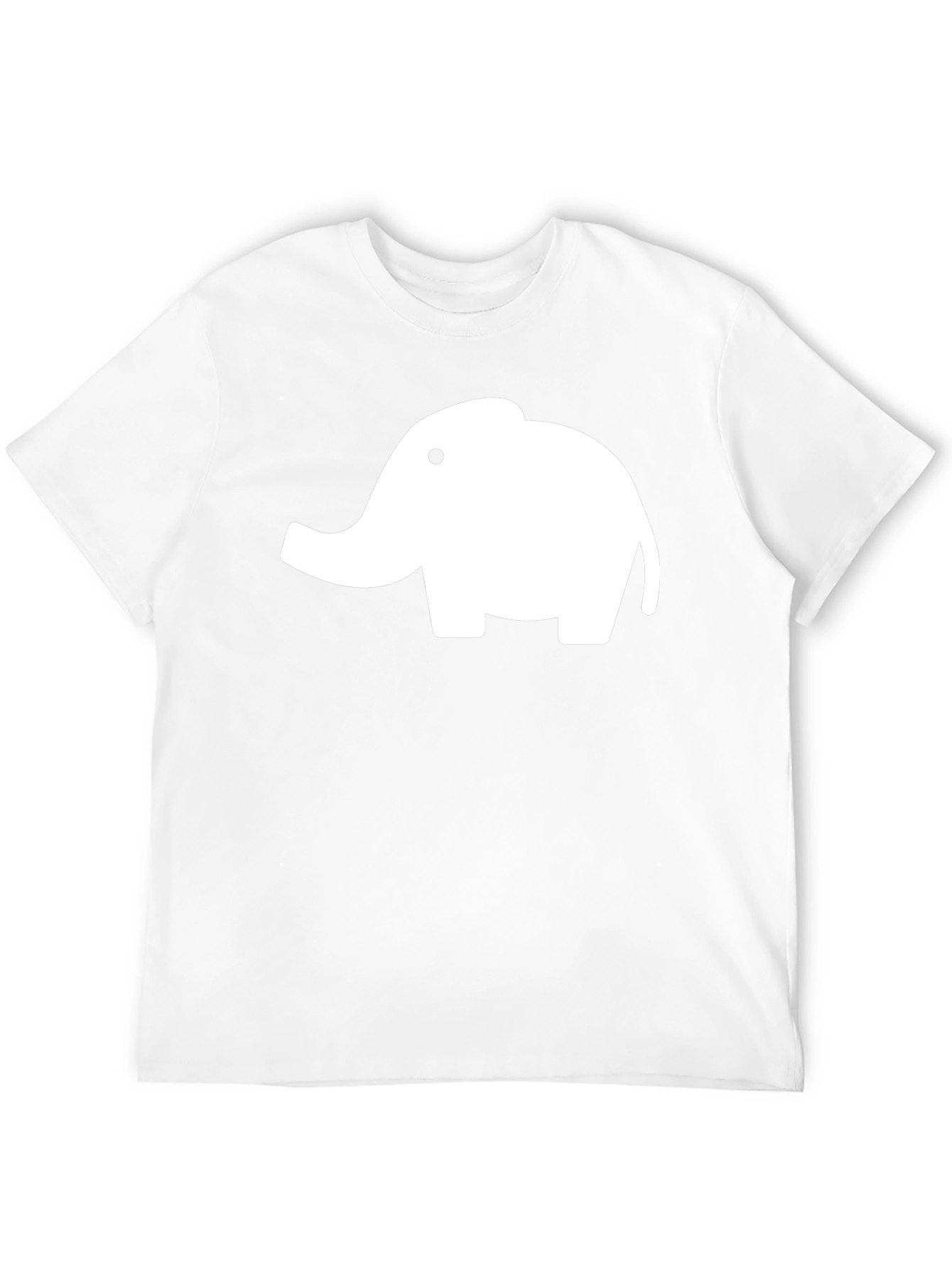 Elephant Graphic Tee - Black Cotton T-Shirt