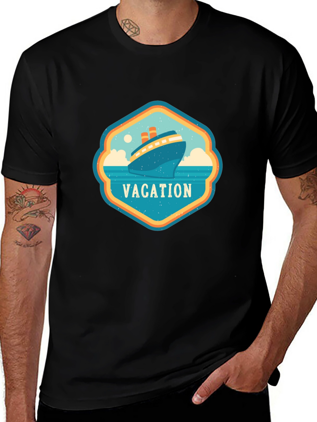 Vacation Cruise Ship Graphic T-Shirt