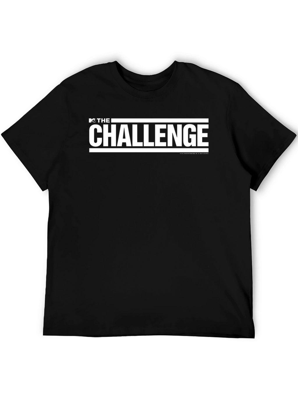 MTVs The Challenge White Logo Black Tee