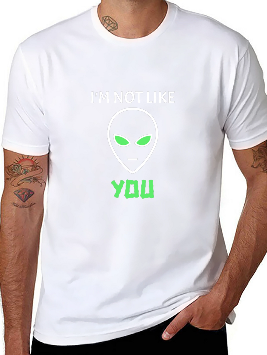Im Not Like You Alien Graphic T-Shirt