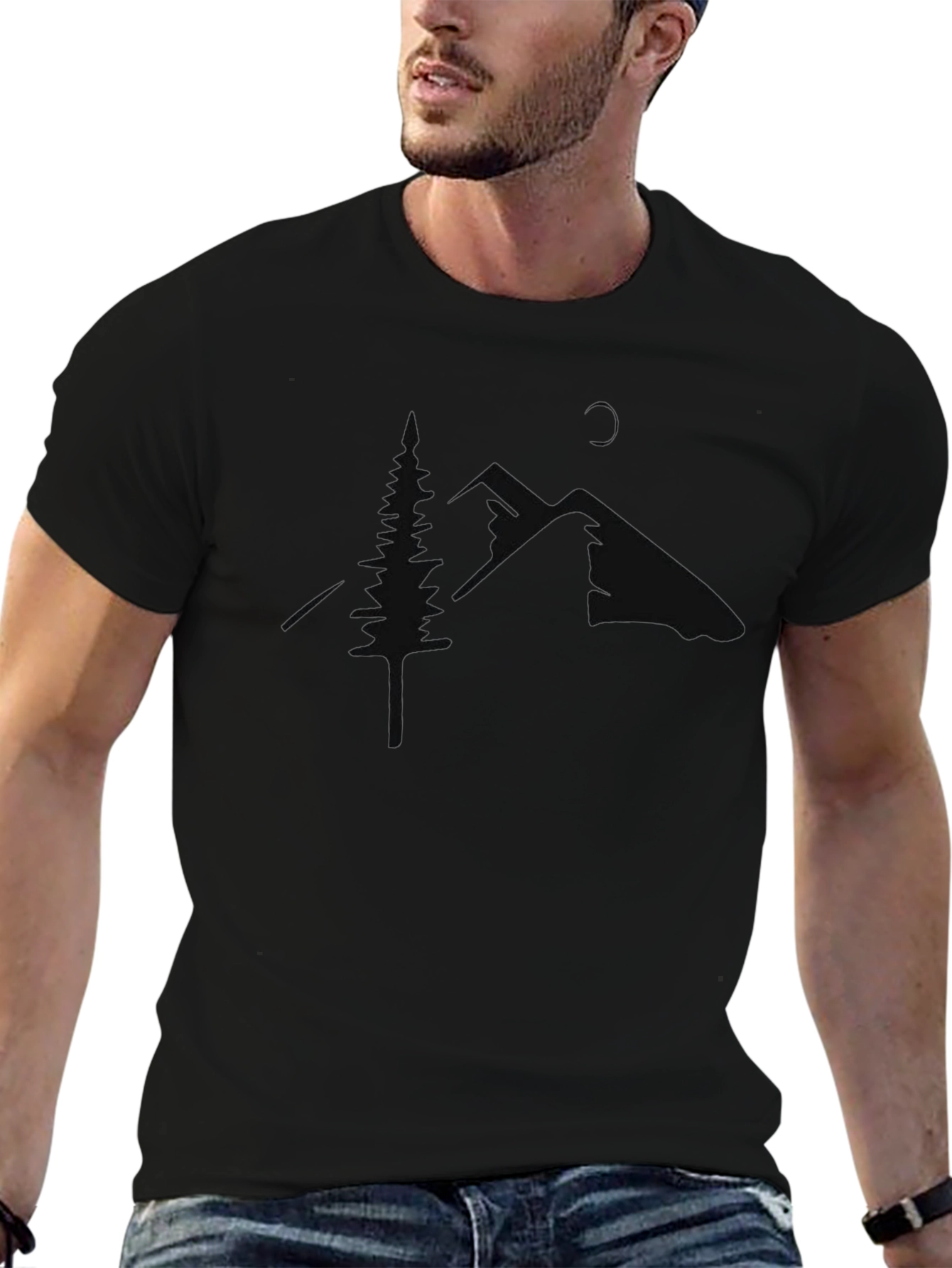 Nature Silhouette Graphic T-Shirt