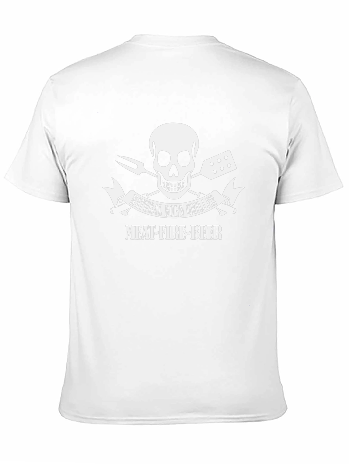 Natural Born Griller T-Shirt - Meat Fire Beer!