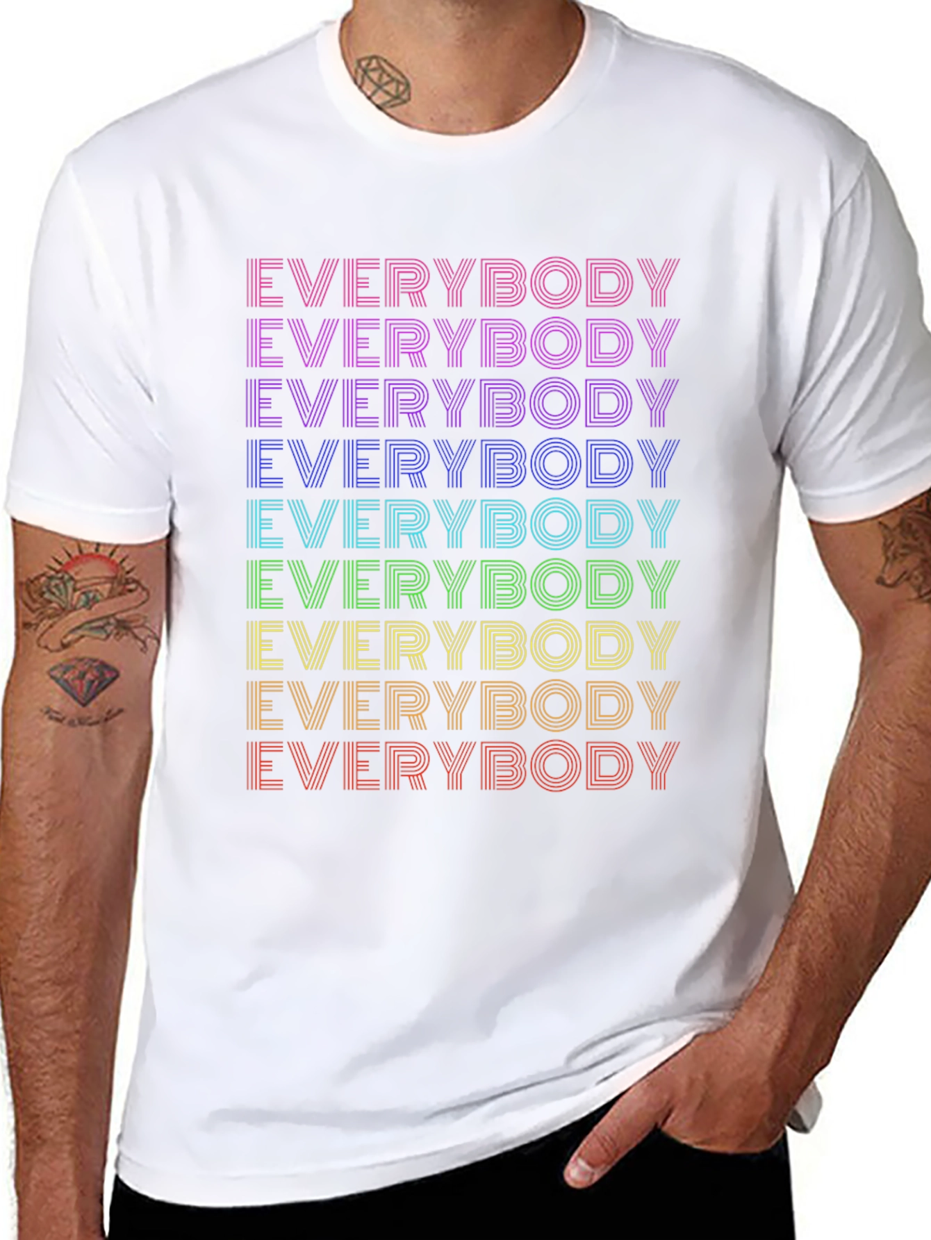 Everybody Retro Rainbow T-Shirt