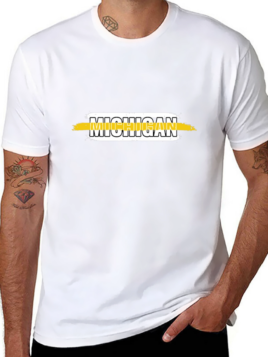 Michigan Graphic T-Shirt - Black Tee