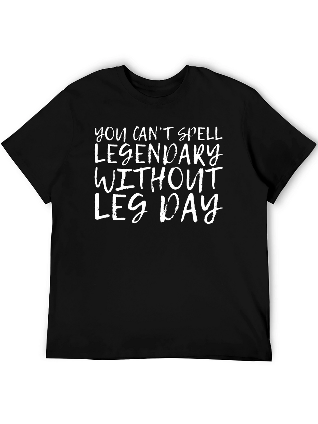 Legendary Leg Day Black Graphic T-Shirt