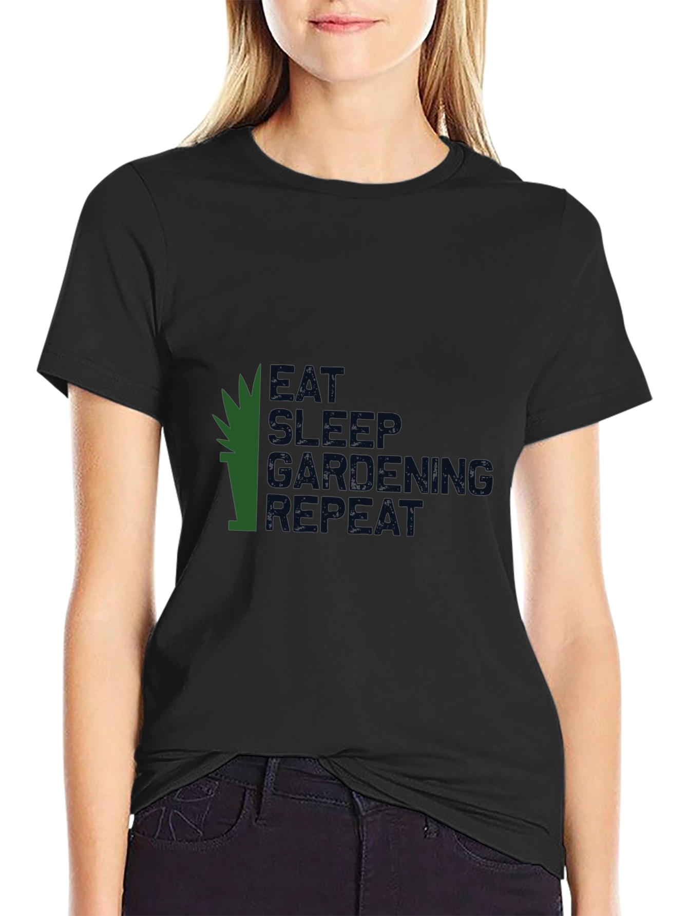 Eat Sleep Gardening Repeat Graphic Tee
