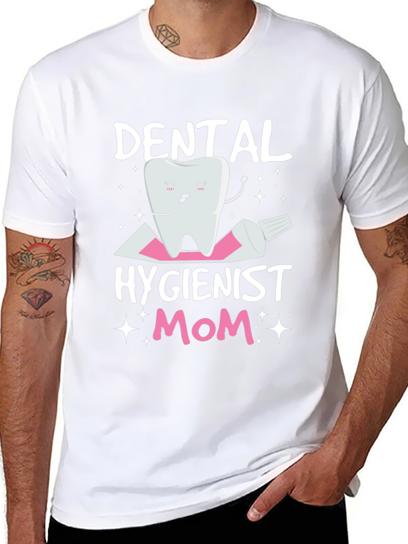 Dental Hygienist Mom T-Shirt Funny Tooth Tee