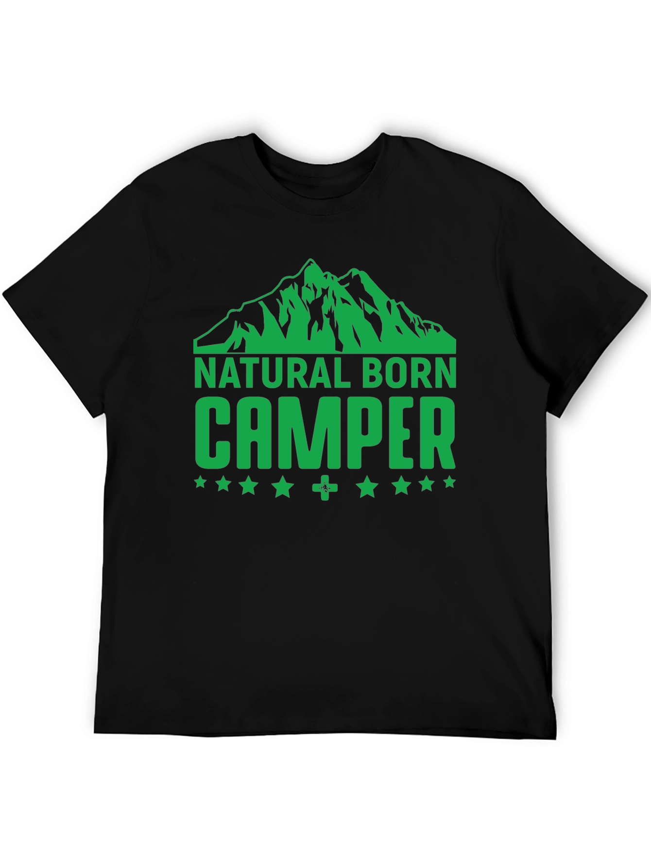 Natural Born Camper Graphic T-Shirt - Black
