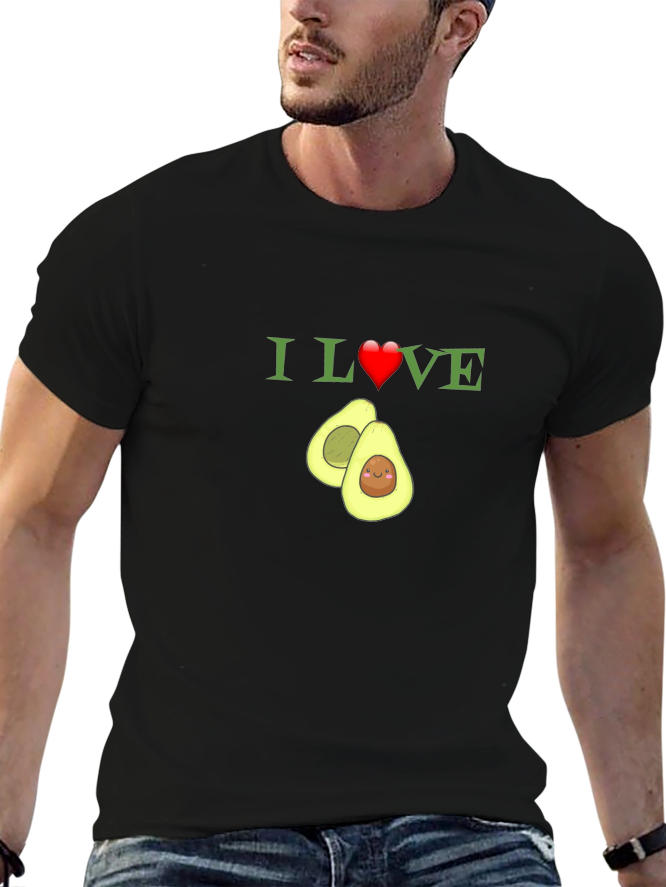 I Heart Avocado T-Shirt Funny Fruit Tee