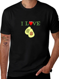 I Heart Avocado T-Shirt Funny Fruit Tee