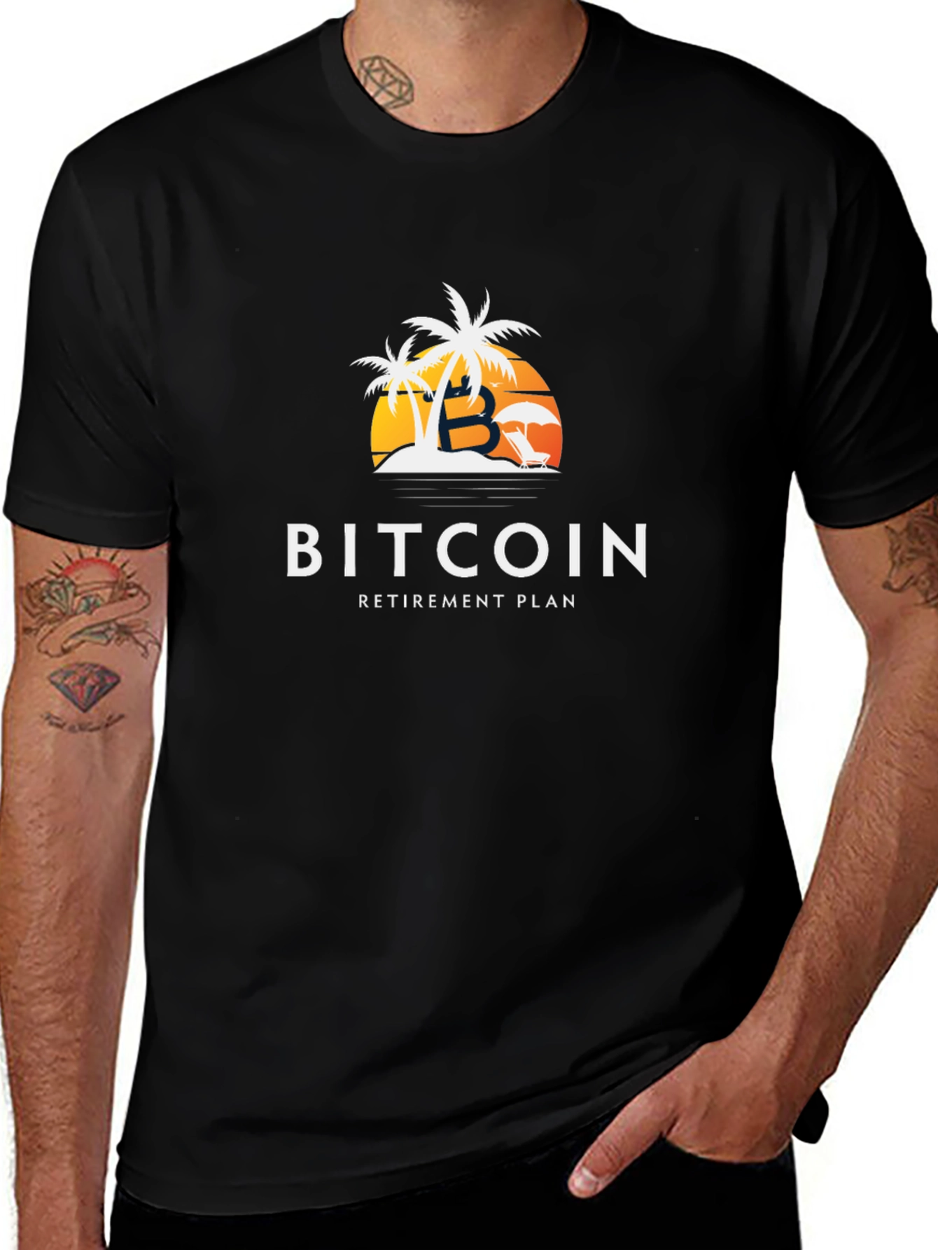 Bitcoin Retirement Plan T-Shirt - Crypto HODL Tee