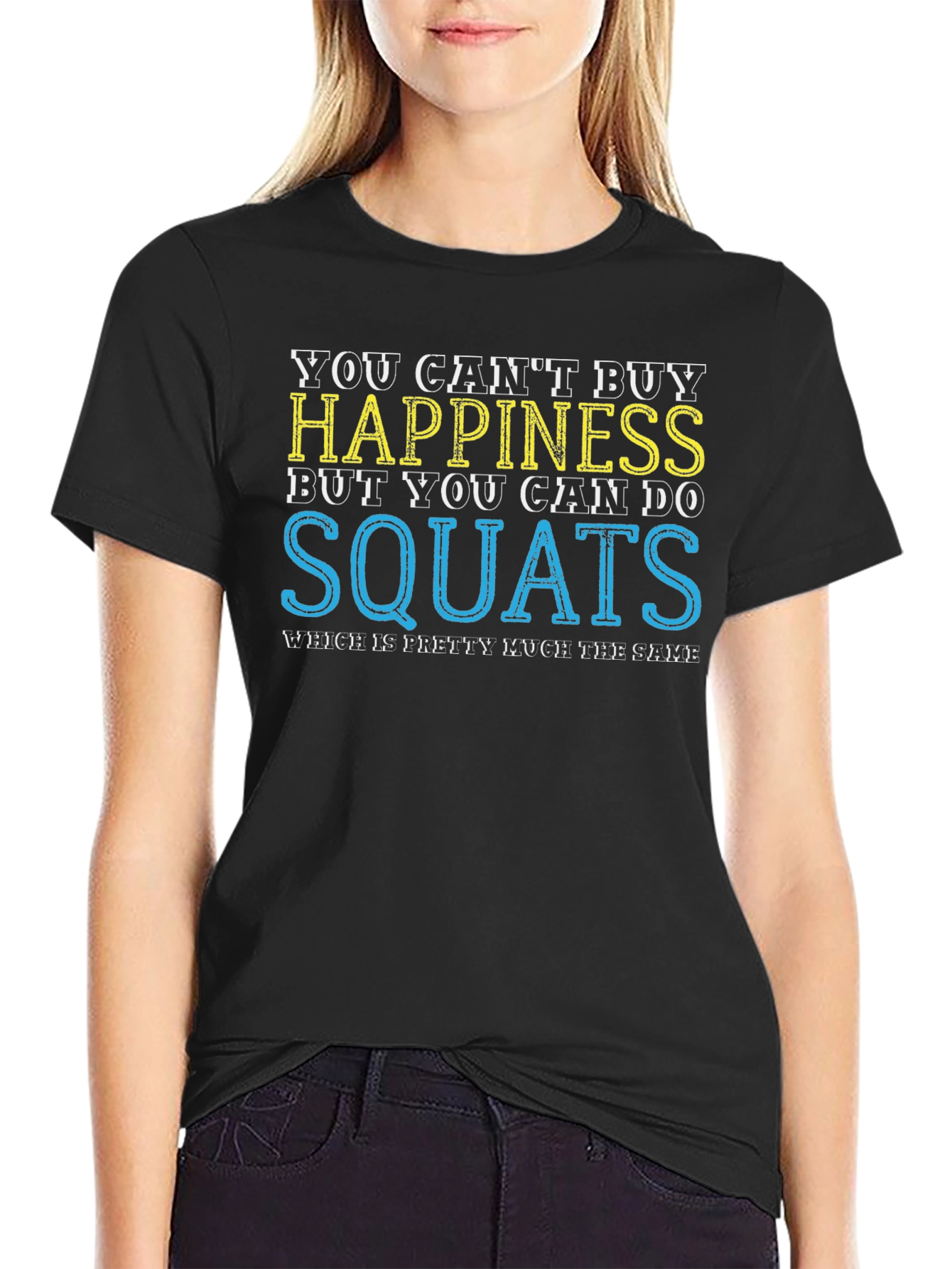 Happiness Squats Mens Graphic T-Shirt