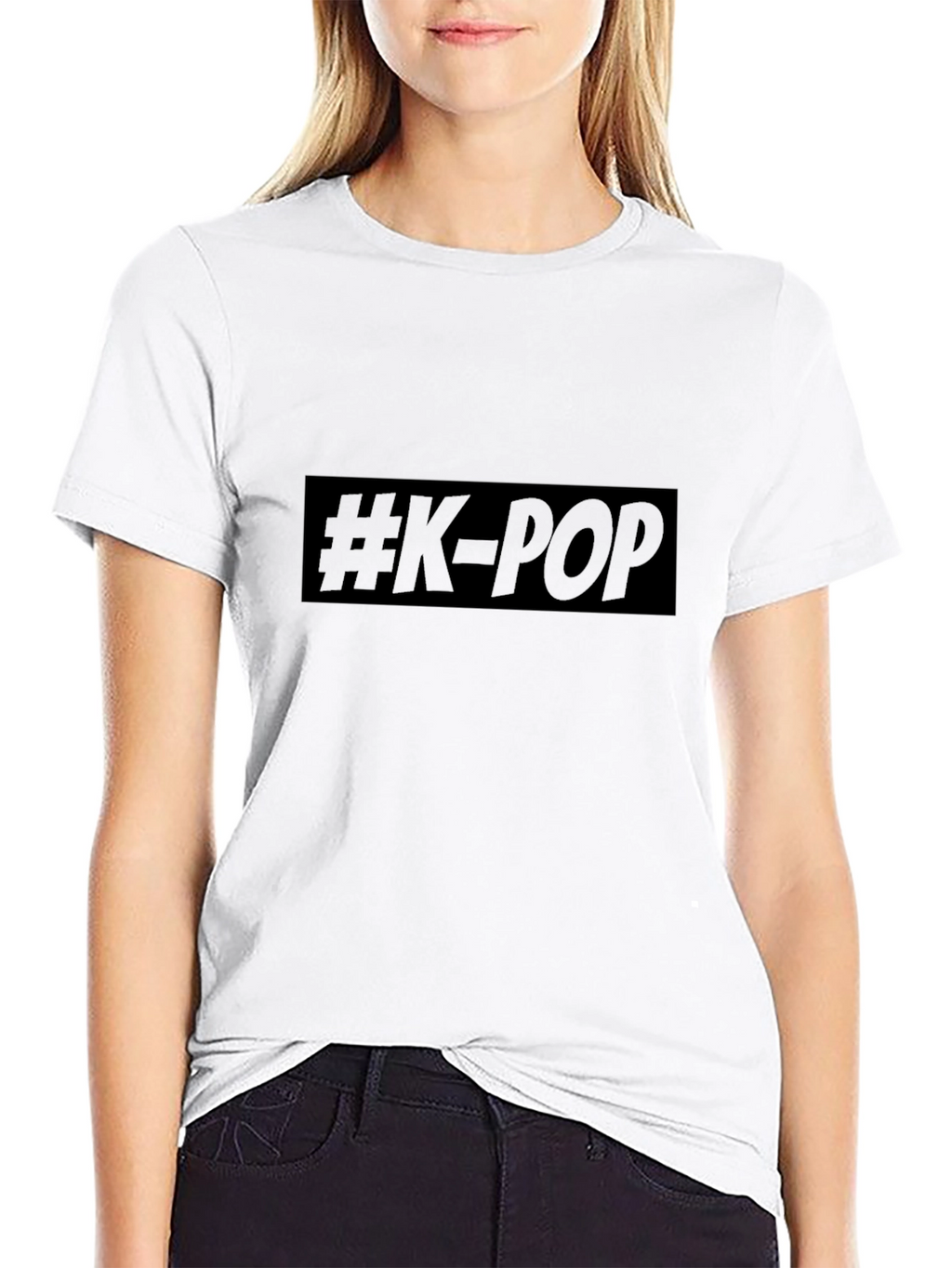 Stylish #K-POP Graphic T-Shirt