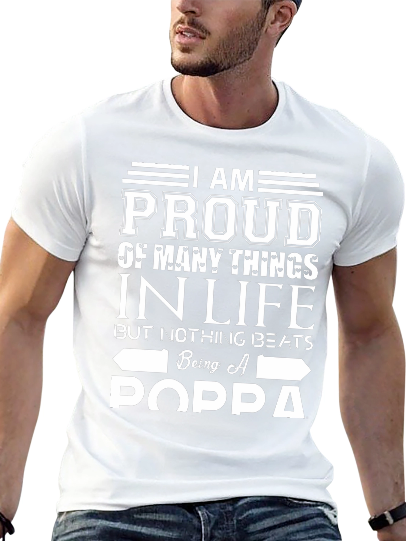 Proud Poppa Graphic Tee - Fathers Day Gift