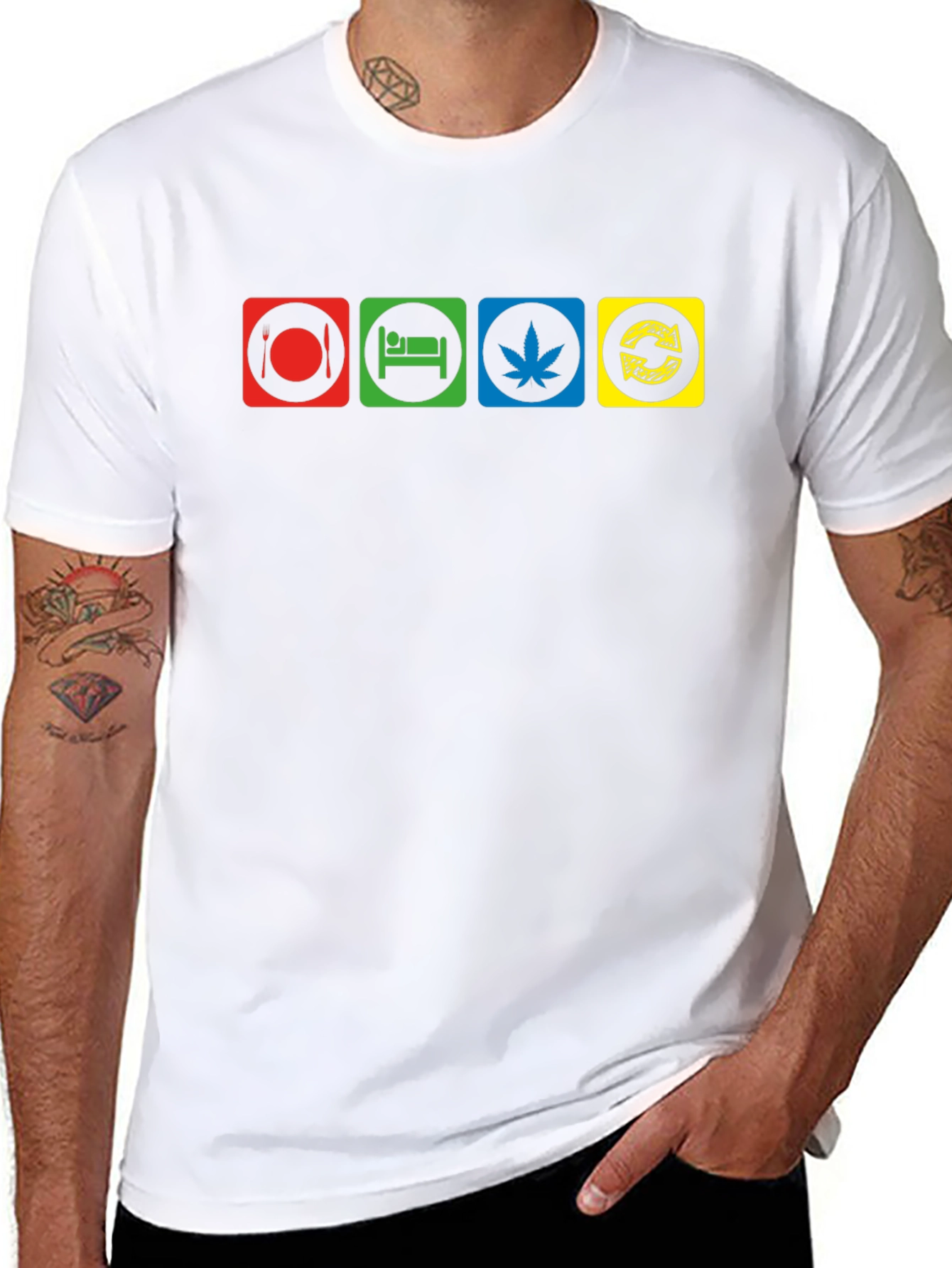 Eat Sleep Smoke Repeat T-Shirt