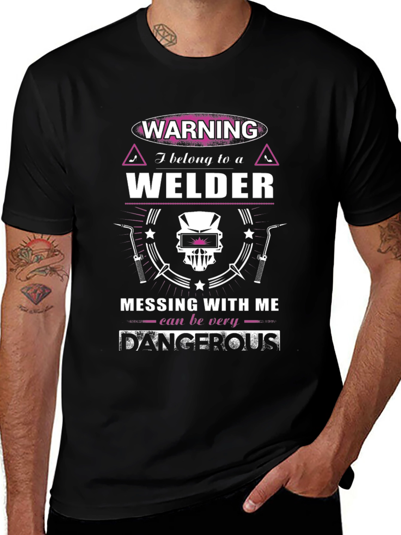 Warning Welder T-Shirt -  Welders Partner