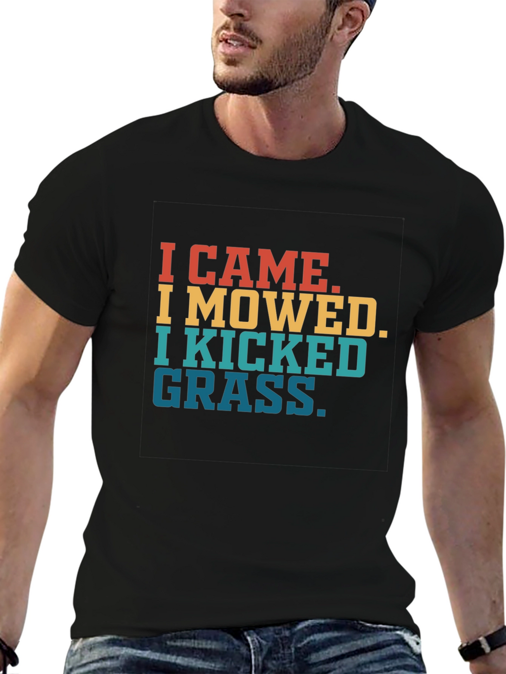 I Came I Mowed Funny T-Shirt for Landscapers