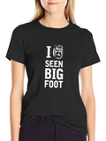 I Seen Bigfoot Black Graphic Tee