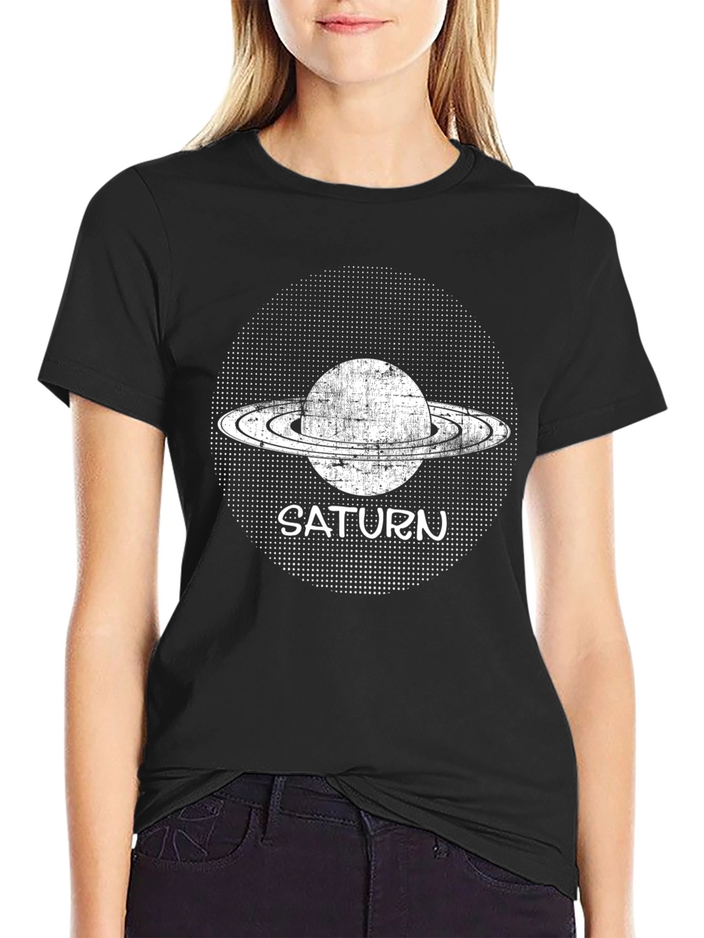 Saturn Graphic Tee - Stylish Space Shirt