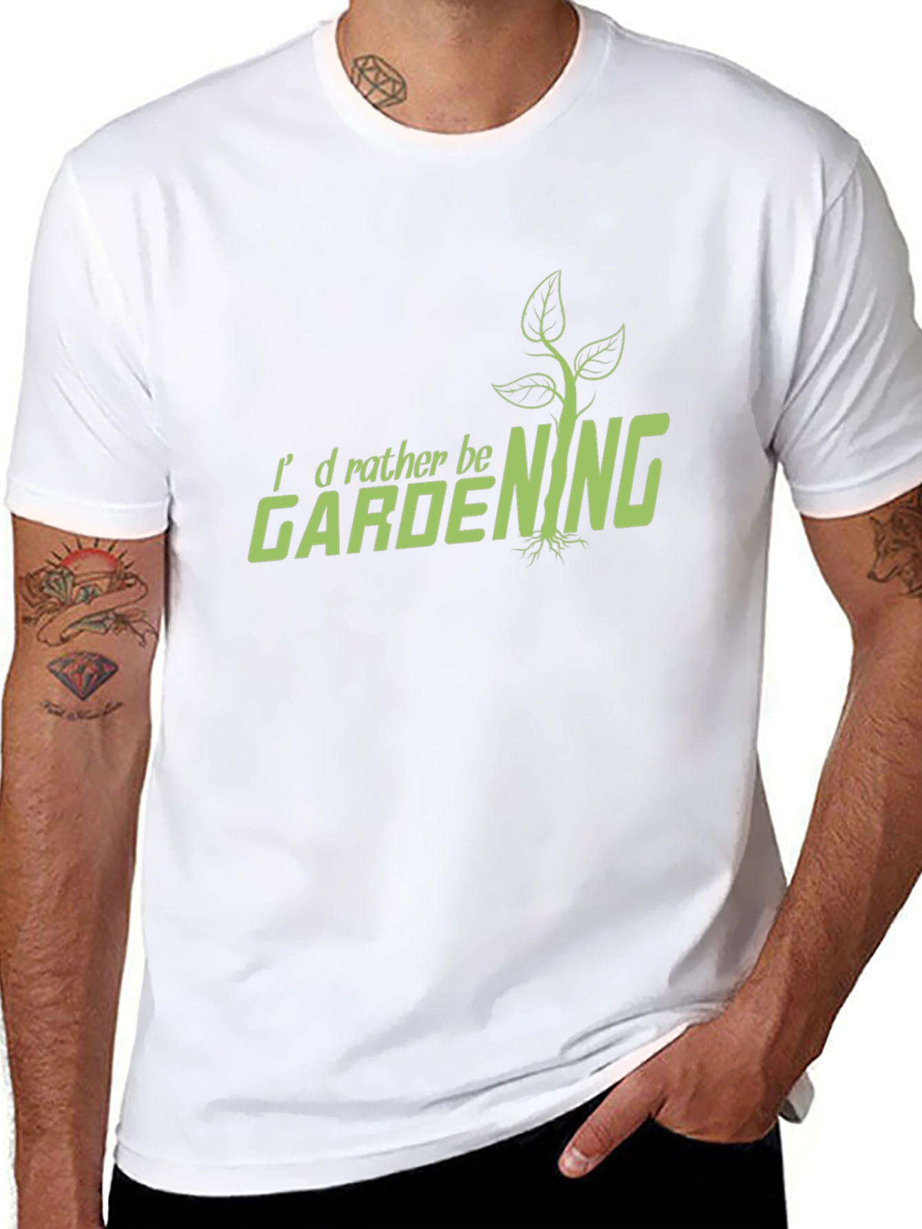 Gardening T-Shirt - Id Rather Be Gardening